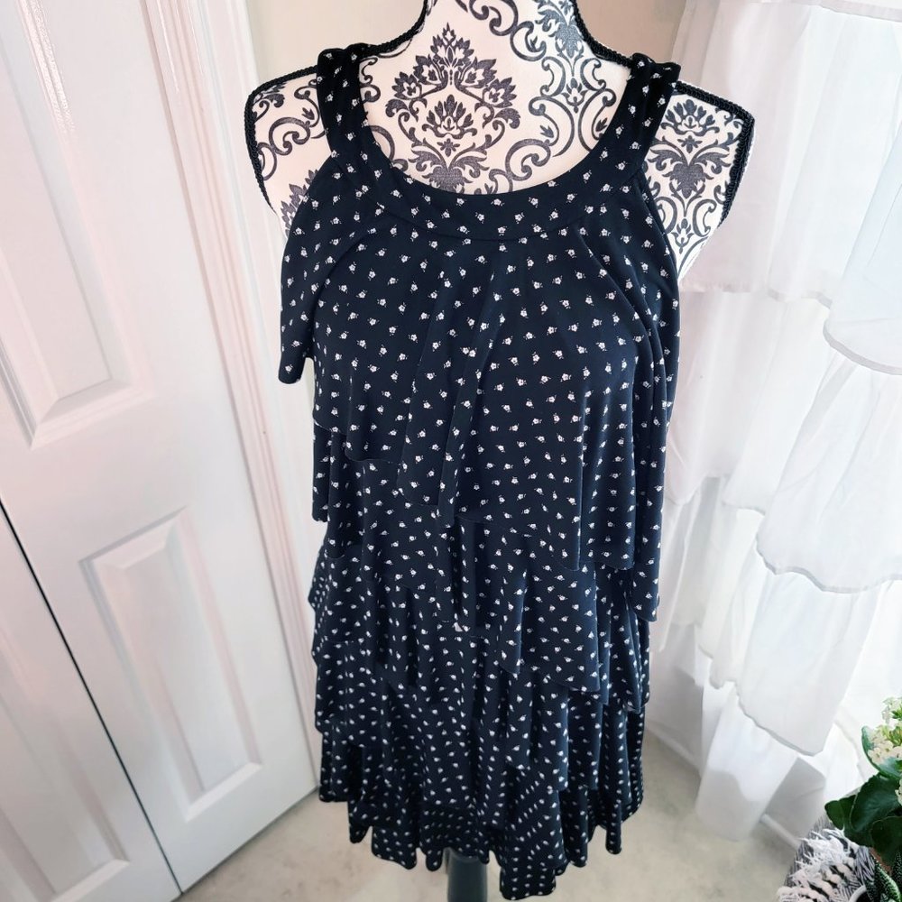 WHBM Tiered Ruffle Dress - Picture 2 of 12